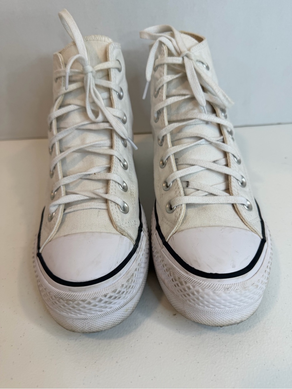 Converse Chuck Taylor All Star Platform High Top White Women’s 8.5 - Picture 12 of 15